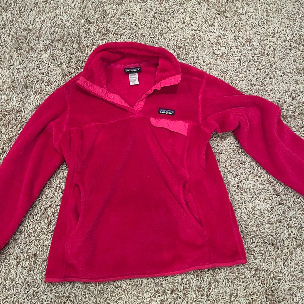 Pink Patagonia Quarter Button